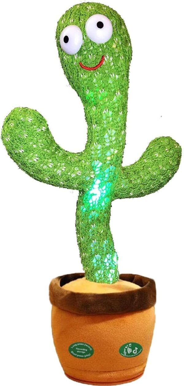 Pbooo Dancing Talking Cactus Mimicking Toy,Talking Repeat Singing Sunny Cactus Toy