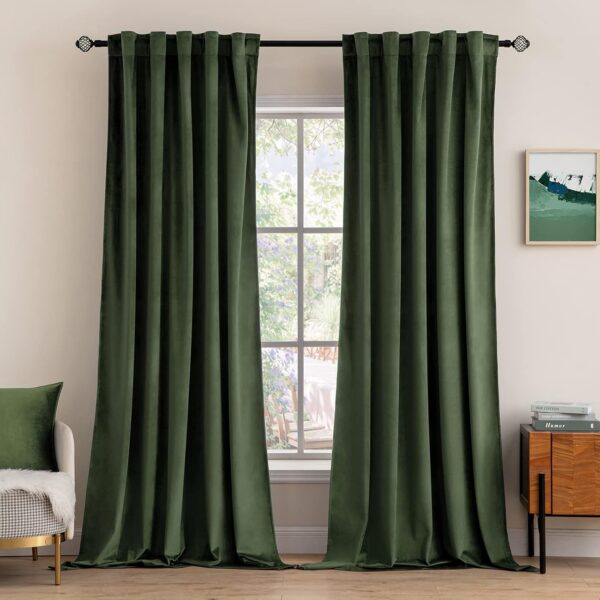Luxury Blackout Curtains for Bedroom Living Room Thermal Insulated Super Soft Window Drapes