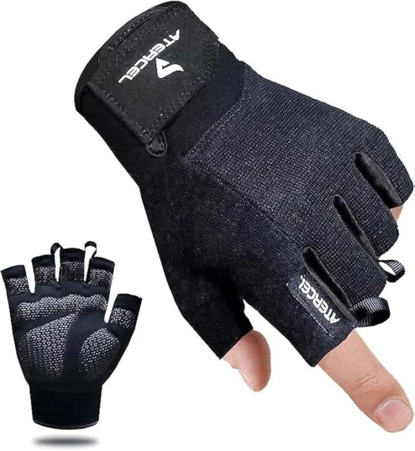 ATERCEL Workout Gloves for Men and Women, Exercise Gloves for Weight Lifting, Cycling, Gym, Training
