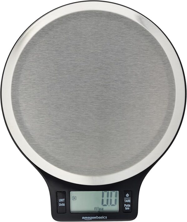Digital Kitchen Scale with LCD Display, Batteries Included, Weighs up to 11 pounds
