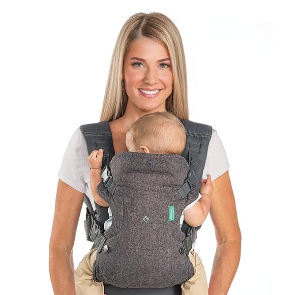 Out Front and Back Baby Carrier for Newborn to Toddler 8-32 lbs, Gray