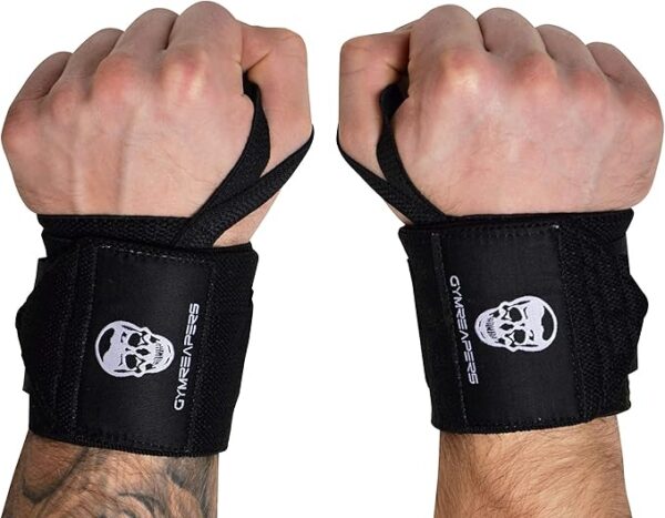Gymreapers Weightlifting Wrist Wraps (IPF Approved) 18" Professional Quality Wrist Support
